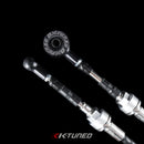 K-Tuned Shifter Cables - Race-Spec Shifter Cables (w/ Billet Trans Bracket) - KTD-SFT-RR2
