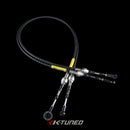 K-Tuned Shifter Cables - Race-Spec Shifter Cables (w/ Billet Trans Bracket) - KTD-SFT-RR2