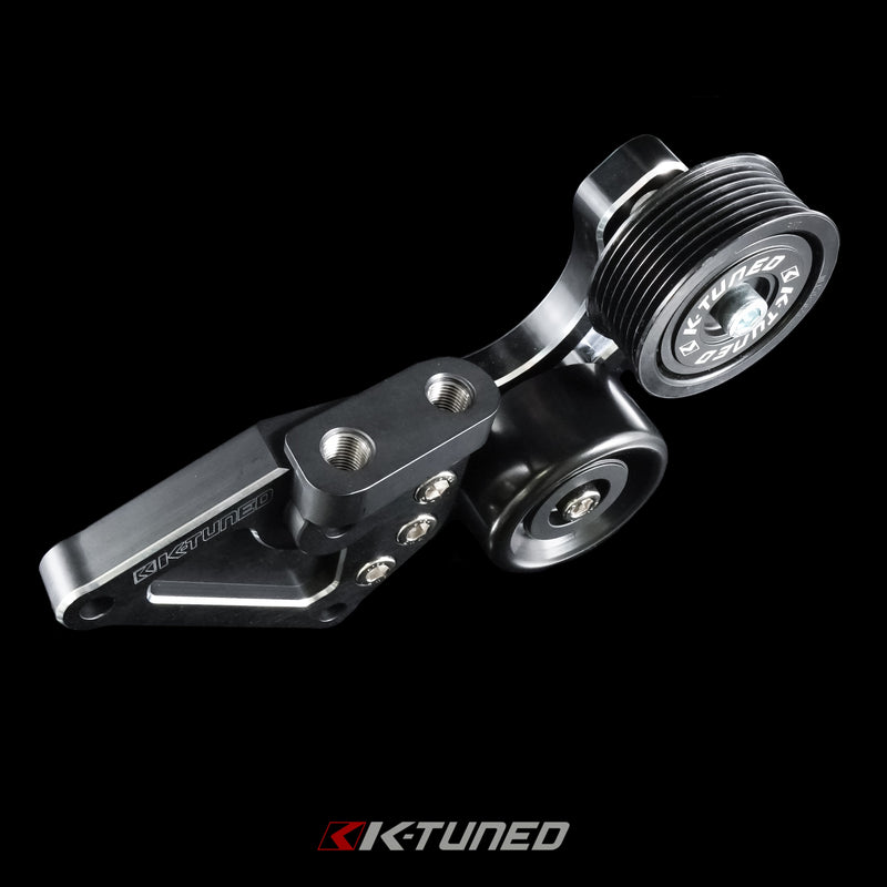 K-Tuned  Side Mount Pulley Kit Race Version - K20 Anodized Black - KTD-SMR-K20