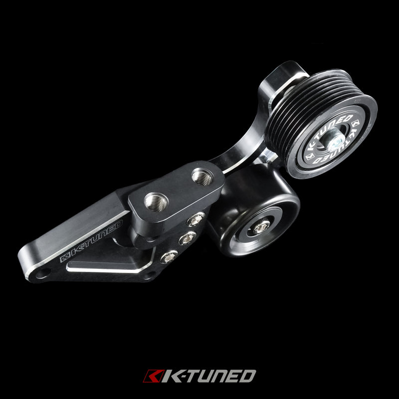 K-Tuned  Side Mount Pulley Kit Race Version - K24 Anodized Black - KTD-SMR-K24