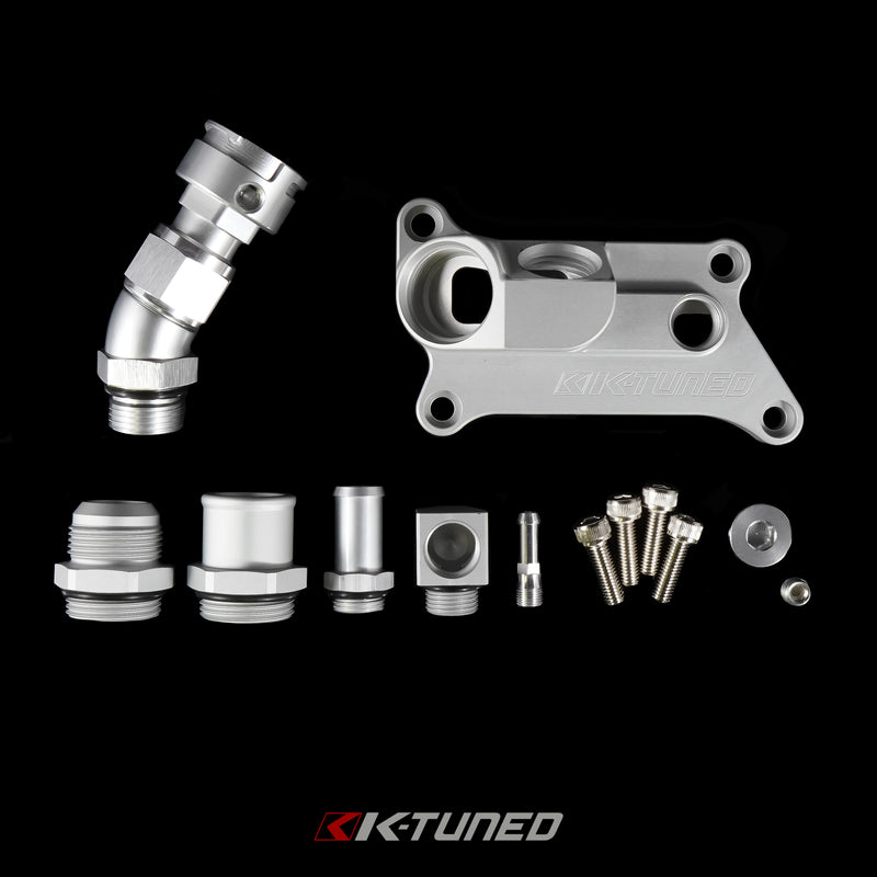 Ssnpower718 Aluminum Upper Coolant Housing With Straight Elbow For K20 K24 K Series Honda Acura