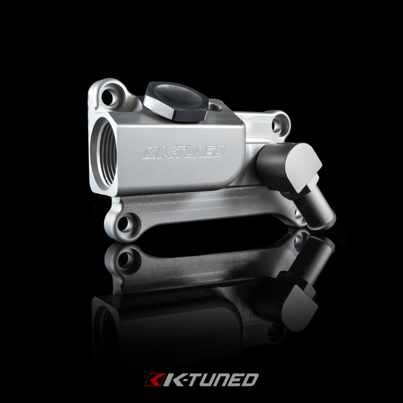 K-Tuned NEW - K24 Upper Coolant Housing w/o Filler Neck - Includes Hose End and 16AN - KUW-24S-N01