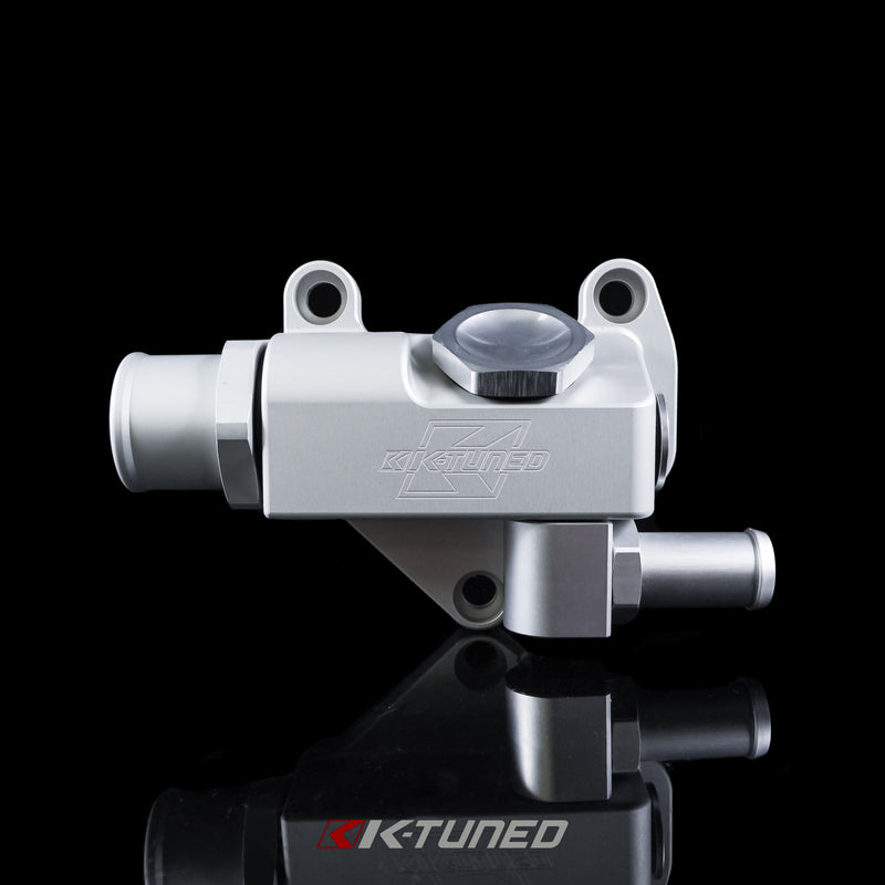 K-Tuned K24Z Upper Coolant Housing Straight Inlet w/o Filler Neck - Includes Hose End and 16AN - KUW-4ZS-N01