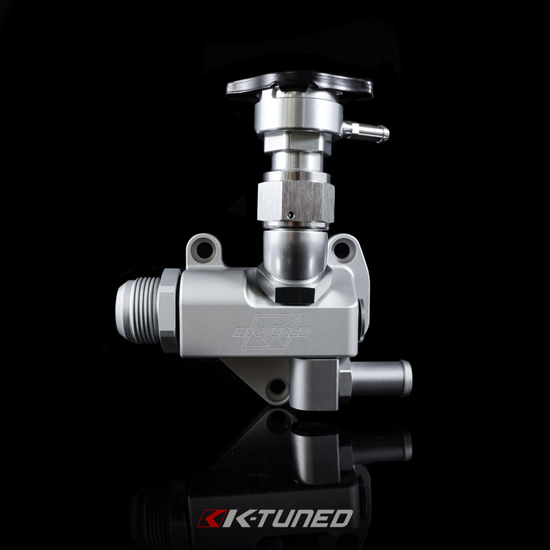 K-Tuned K24Z Upper Coolant Housing Straight Inlet w/ Filler Neck - Includes Hose End and 16AN - KUW-4ZS-F02