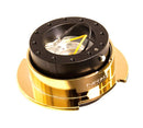NRG Quick Release 2.5 - Black body / Chrome Gold Ring - SRK-250BK/CG