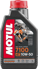 Motul 7100 4T 10W50 4-Stroke Motorcycle Motor Oil - 1L (1.05qt) - 104097