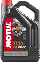 Motul 7100 4T 10W50 4-Stroke Motorcycle Motor Oil - 4L (4.20qt) - 104098