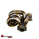 SpeedFactory Racing B-Series Bottom Mount Turbo Manifolds - T3, 44/46mm V-Band Wastegate Flange - SF-04-020