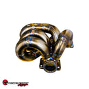 SpeedFactory Racing D-Series Bottom Mount Turbo Manifolds - T3, 44/46mm V-Band Wastegate Flange - SF-04-020-2