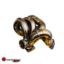SpeedFactory Racing B-Series Bottom Mount Turbo Manifolds - T3, 44/46mm V-Band Wastegate Flange - SF-04-020