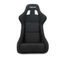 NRG Carbon Fiber Bucket Seat (Large), Cloth, Green Carbon Back Finish - RSC-302CF/GN