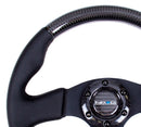 NRG CARBON FIBER STEERING WHEEL 315mm w/ BLACK STITCHING - ST-310CFBS