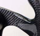 NRG Shinny Black CARBON FIBER STEERING WHEEL 320mm FLAT BOTTOM - ST-009CF/BK