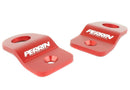 Perrin Red Upper Radiator Bracket Set - 08-21 Subaru WRX/STI - PSP-ENG-521RD
