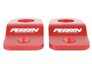 Perrin Red Upper Radiator Bracket Set - 08-21 Subaru WRX/STI - PSP-ENG-521RD