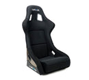 NRG Carbon Fiber Bucket Seat (Large), Cloth, Gold Carbon Back Finish - RSC-302CF/GD