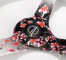 NRG Reinforced Steering Wheel - Hydro Dipped Sakura Floral 3" Deep, 5mm spoke, 350mm Sport Steering Wheel Pink Suede w/ Black baseball stitching - RST-036SAK-R