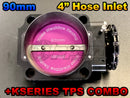 Ross Machine Racing 90mm Throttle Body w/ 4" Hose Adapter w/ K-Series TPS COMBO KIT - RMR-115-ASSY + RMR-120 + NPRTPS-FORDTOK