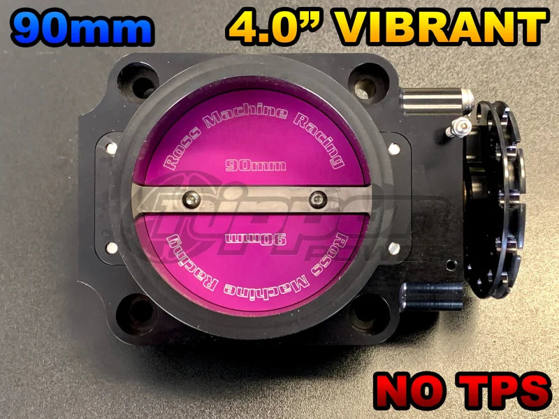 Ross Machine Racing 90mm Throttle Body w/ Vibrant HD 4" Adapter - RMR-115-ASSY + RMR-116