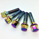 Mevius Lug Bolts - Cone - 60 Deg Tap - M14x1.50 - Chrome Neon