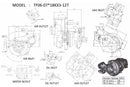 MHI Mitsubishi TF06-18K Turbo Upgrade - Lancer Evolution EVOX - 49S36-07000