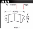Hawk HP+ Front Pads - Mazda - HB459N.700-XXX **CLEARANCE**