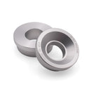 Blox 2-Piece Billet Aluminum Solid Front Shifter Bushing B-Series B16 B18 - Silver - BXAC-00322-SI