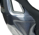 NRG Carbon Fiber Bucket Seat (Large), Cloth, Blue Carbon Back Finish - RSC-302CF/BL