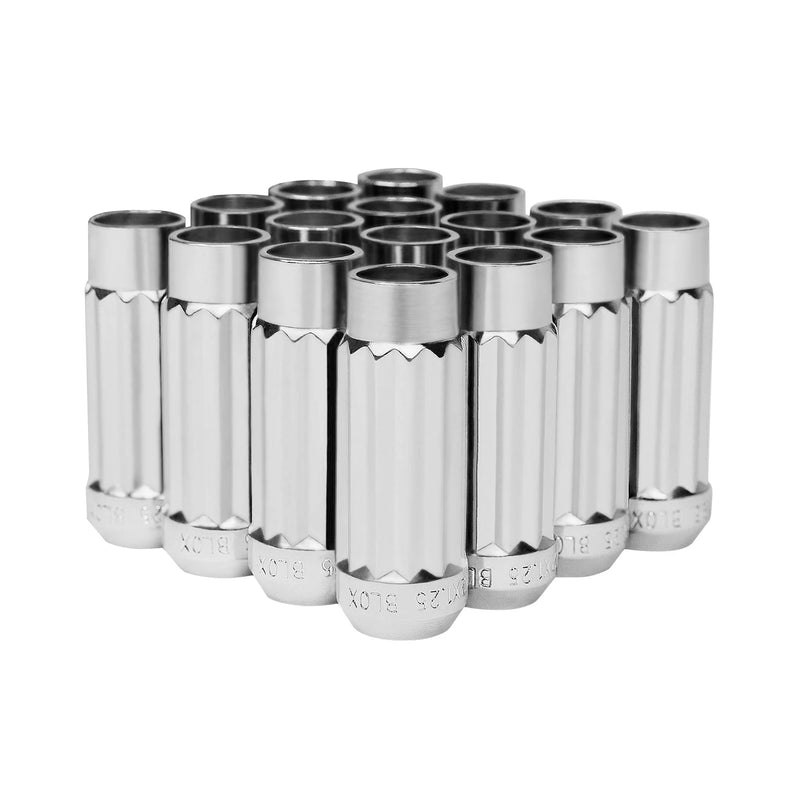 Blox Racing 12-Sided P17 Tuner Lug Nuts 12x1.5 - Chrome Steel - Set of 20 (Socket not included) - BXAC-00142-CH