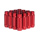 Blox Racing 12-Sided P17 Tuner Lug Nuts 12x1.25 - Red Steel - Set of 16 - BXAC-00144-RD
