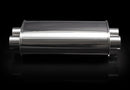 Vibrant STREETPOWER Oval Muffler, 3.00" Inlet / 18" Long (Dual In-Out)  - 10539