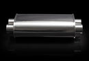 Vibrant STREETPOWER Oval Muffler, 2.50" Inlet / 18" Long (Dual In-Out)  - 10538