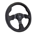 NRG Reinforced Steering Wheel - Leather Steering Wheel 320mm w/ BLACK stitch - RST-012R