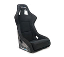 NRG Carbon Fiber Bucket Seat (Large), Cloth, Silver Carbon Back Finish - RSC-302CF/SL