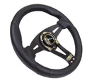 NRG Reinforced Steering Wheel- 320mm Sport Steering Wheel w/ Carbon center spoke - RST-002RCF