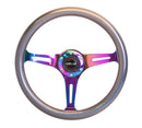 NRG Chameleon Classic Wood Grain Wheel- 350mm 3 Neochrome spokes- pearlescent Paint Grip - ST-015MC-CN