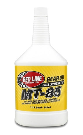 Red Line MT-85 75W85 GL-4 Gear Oil, Manual Transmission Lubricant - Quart - 50504