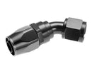 Redhorse Performance -4AN 45 Degree Female Aluminum Hose End - Black - 1045-04-2