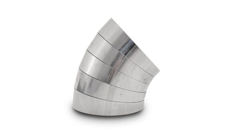 Vibrant Stainless Steel 45 Degree Vertical Plane Oval Pie Cuts, Nominal Tube Size: 3"  - 13576