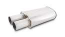 Vibrant STREETPOWER Oval Muffler w/ 3.00" Round Straight Cut Tip (2.50" Inlet)  - 1094