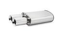 Vibrant STREETPOWER Oval Muffler w/ Dual 3.5" Round Tips (3" Inlet)  - 1047