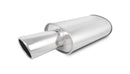 Vibrant STREETPOWER Oval Muffler w/ 4" Round Angle Cut Tip (2.5" Inlet)  - 1046