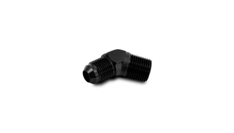Vibrant AN Flare to Male NPT 45 Degree Adapter Fitting; Size: -8AN x 3/8" NPT - 10243