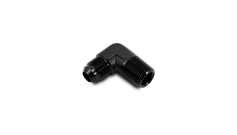 Vibrant AN Flare to Male NPT 90 Degree Adapter Fitting; Size: -6AN x 1/4" NPT - 10252A