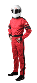 RaceQuip One Piece Single Layer Fire Suit - Red - Small - 110012