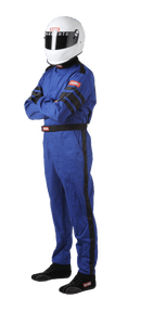 RaceQuip One Piece Single Layer Fire Suit - Blue - Medium - 110023