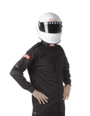 RaceQuip Single Layer Fire Suit Jacket - Black - 4XL - 111009