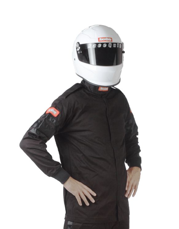 RaceQuip Single Layer Fire Suit Jacket - Black - 4XL - 111009