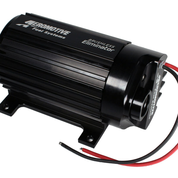 Aeromotive 11186 In- In-Line Brushless 5.0 Gear External Fuel Pump with Mounting Feet - 3