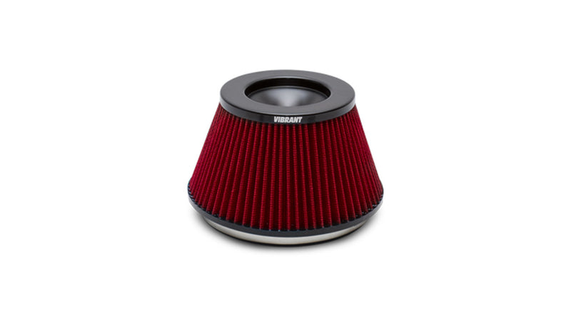 Vibrant THE CLASSIC Performance Air Filter, 6" Inlet ID x 5.375" Filter Height-designed for Bellmouth Velocity Stacks  - 10960